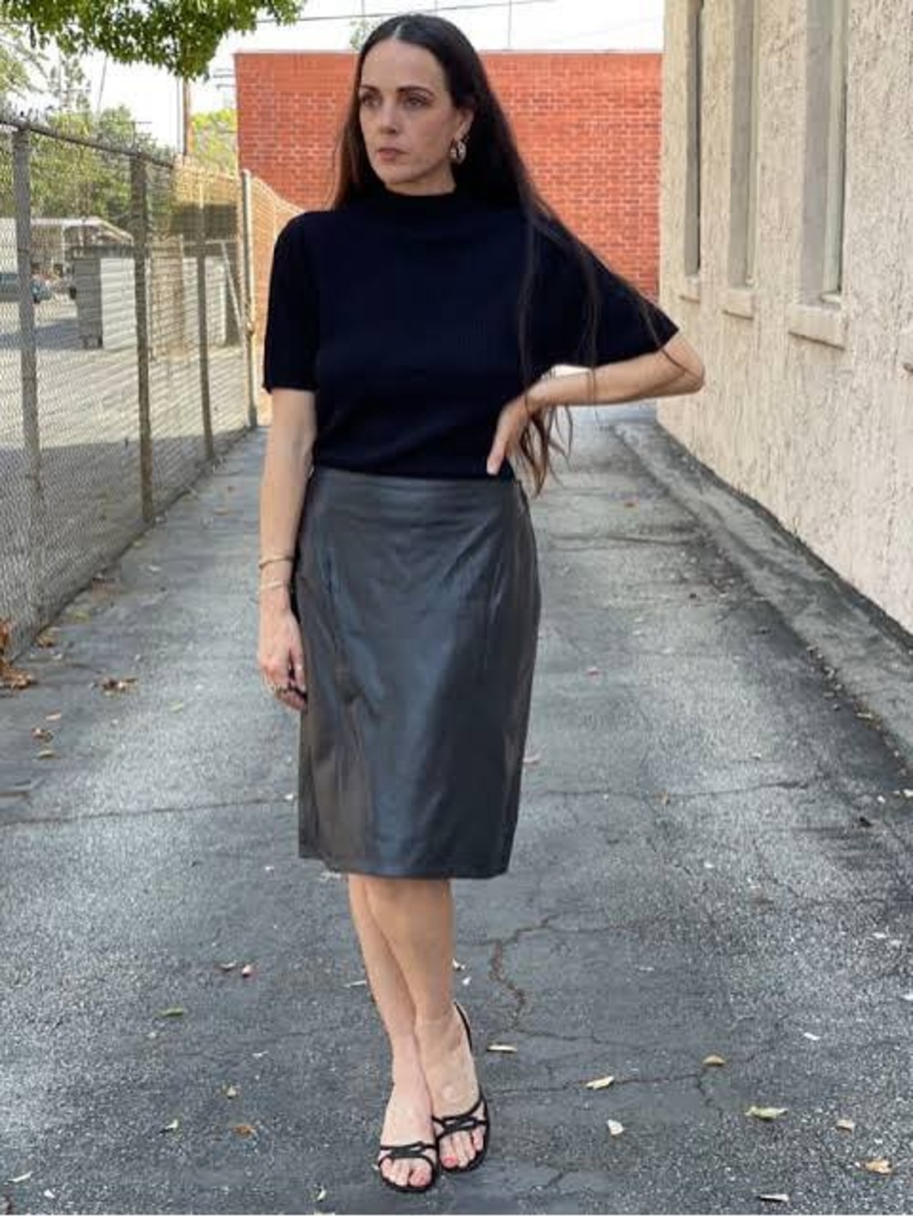 Vintage Black Leather Skirts - Ask and I will show!!